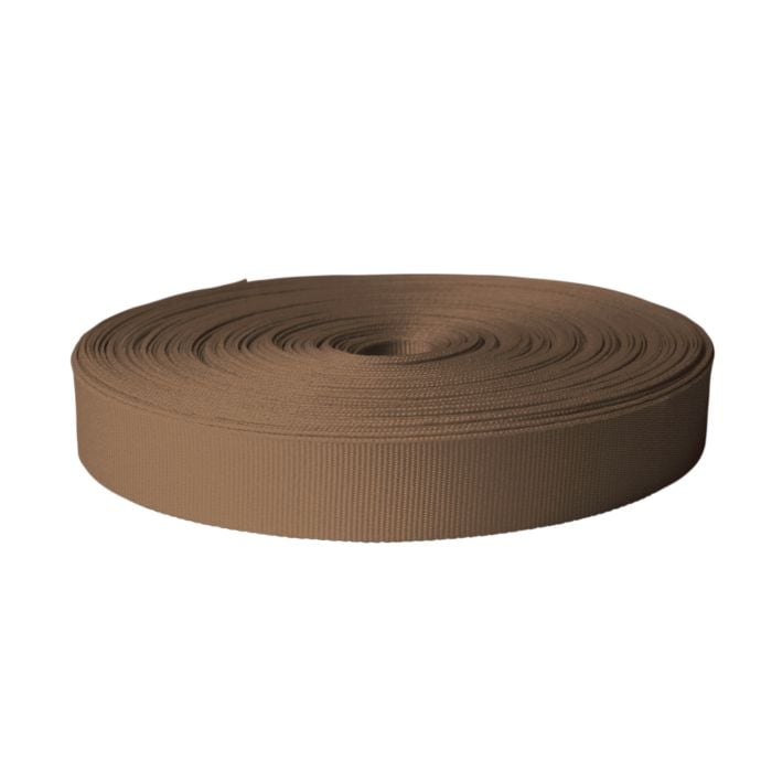 1 Inch Polyester Ribbon Tan