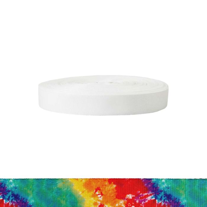 1 Inch Polyester Ribbon Tie Dye