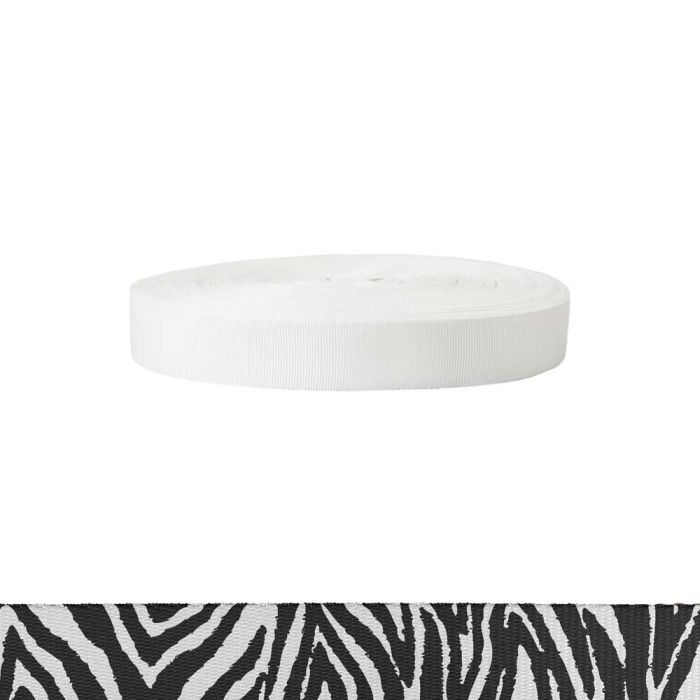 1 Inch Polyester Ribbon Zebra