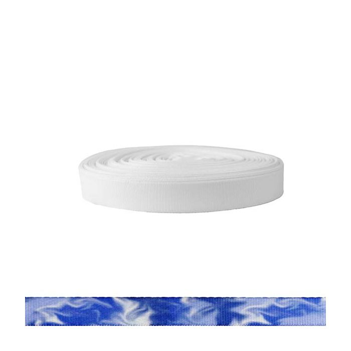 3/4 Inch Polyester Ribbon Blue Smoke