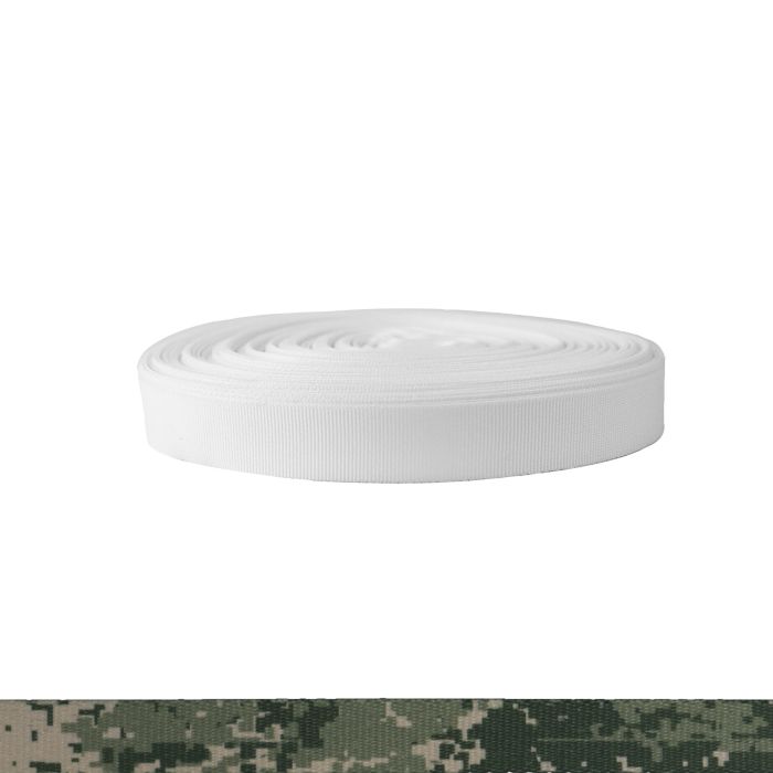 3/4 Inch Polyester Ribbon Camouflage Digital Grunt