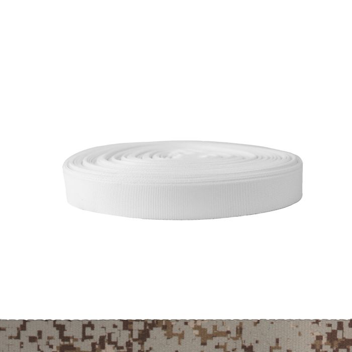 3/4 Inch Polyester Ribbon Camouflage Digital Desert