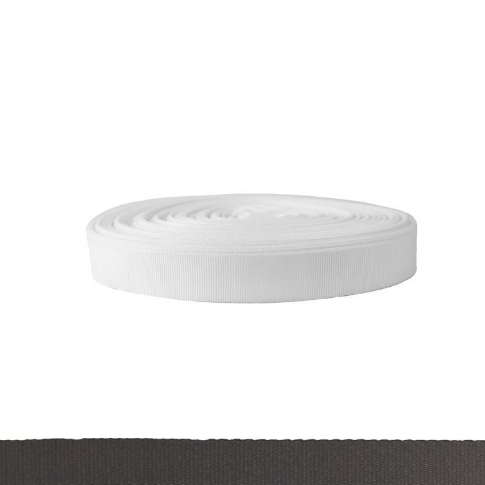 3/4 Inch Polyester Ribbon Gray