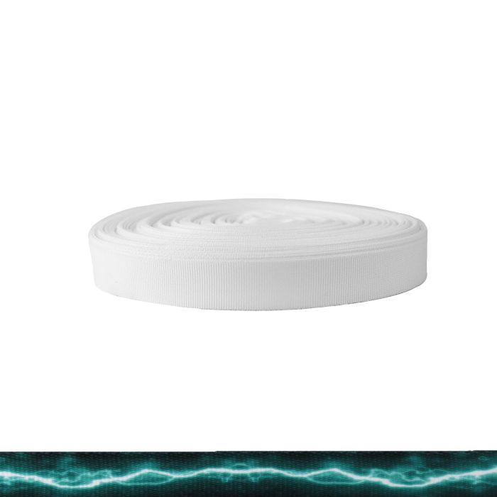 3/4 Inch Polyester Ribbon Lightning Splatter