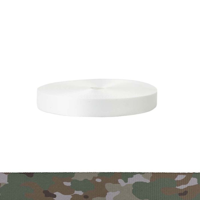 1 Inch Polyester Satin Camouflage Quadra