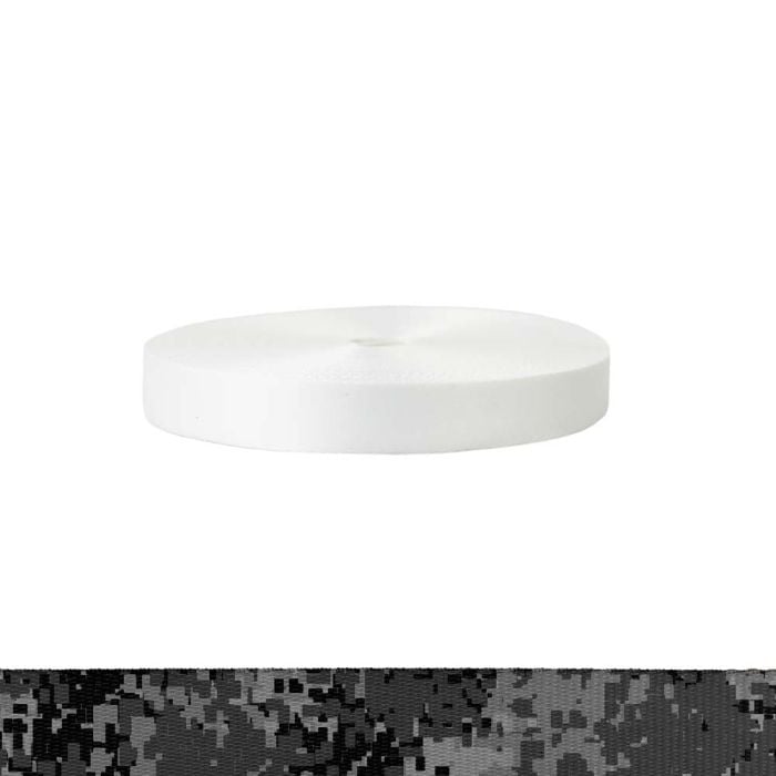 1 Inch Polyester Satin Camouflage Digital Dark