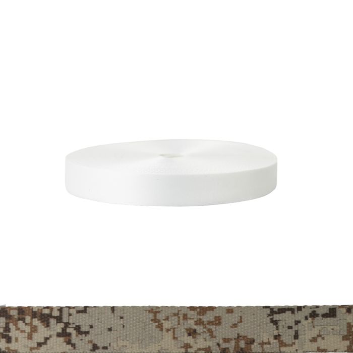 1 Inch Polyester Satin Camouflage Digital Desert