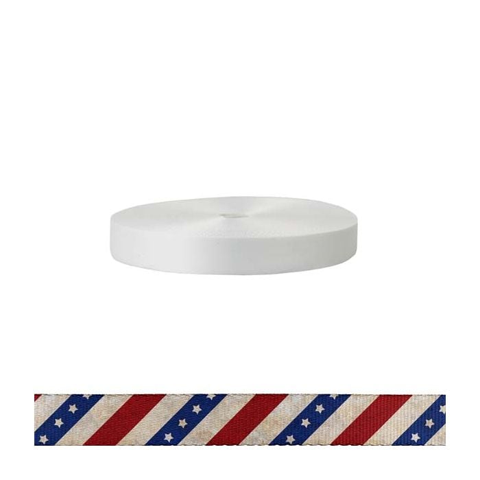 1 Inch Polyester Satin Patriot