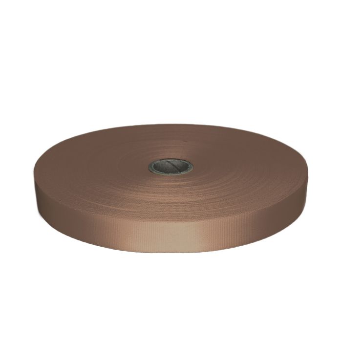 1 Inch Polyester Satin Tan