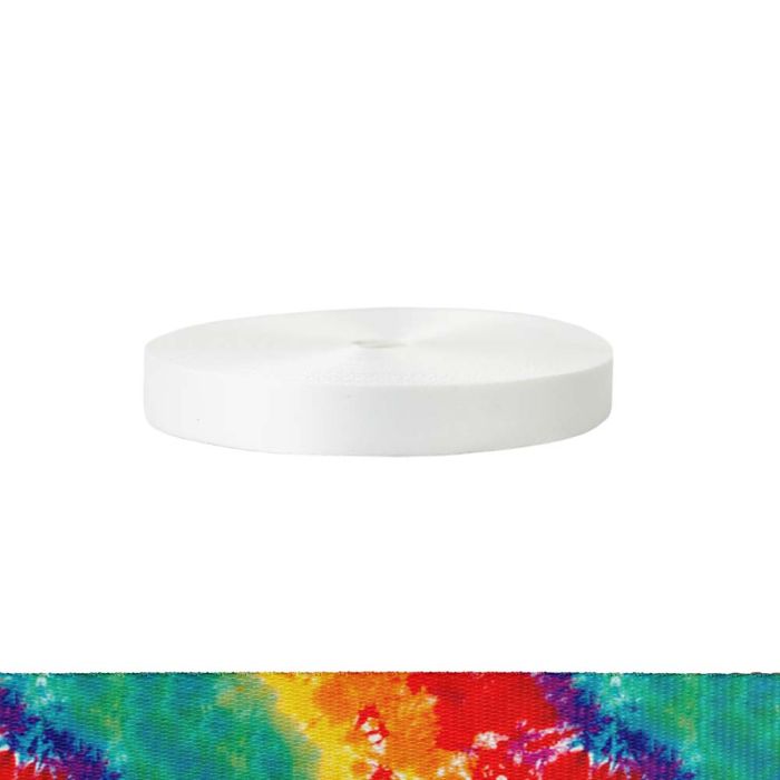 1 Inch Polyester Satin Tie Dye