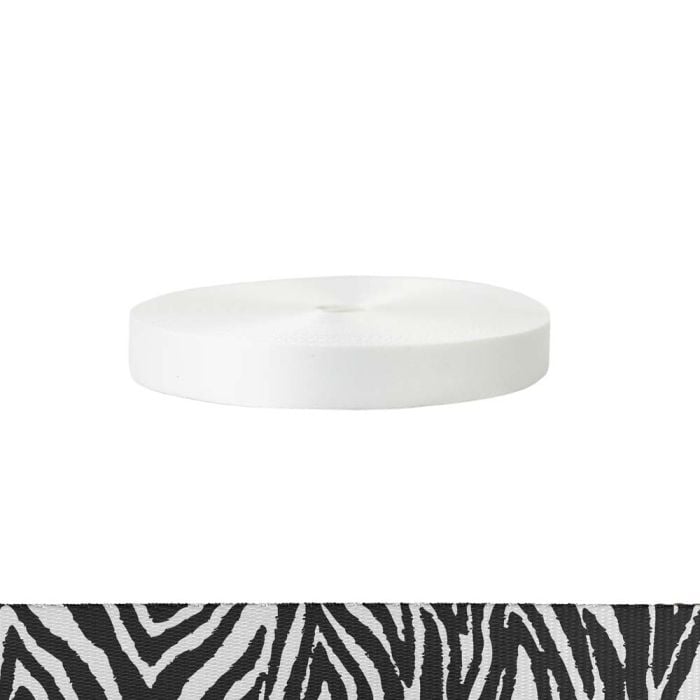 1 Inch Polyester Satin Zebra
