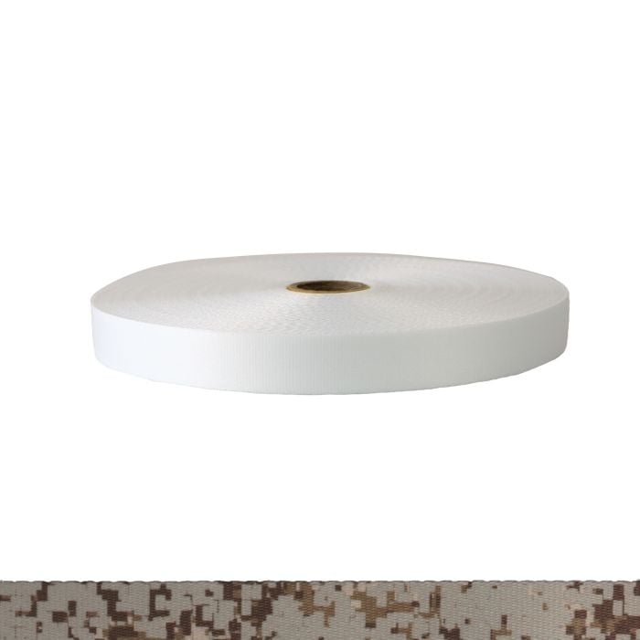 3/4 Inch Polyester Satin Camouflage Digital Desert