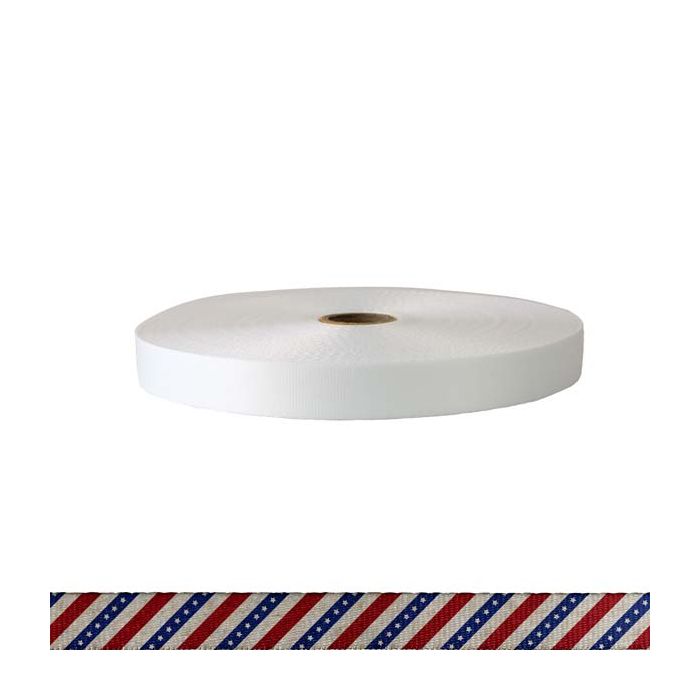 3/4 Inch Polyester Satin Patriot