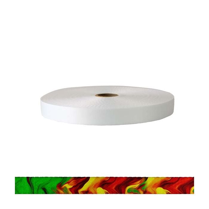 3/4 Inch Polyester Satin Wicked Rasta