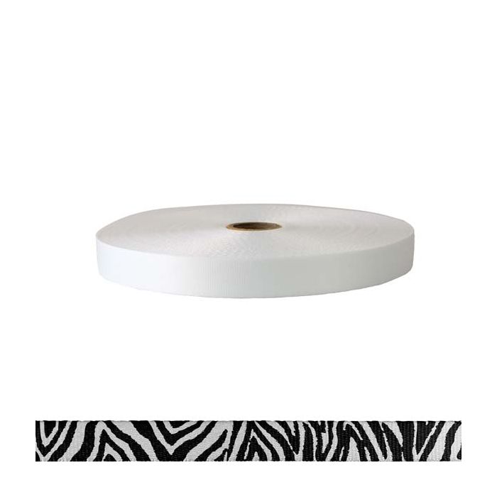 3/4 Inch Polyester Satin Zebra