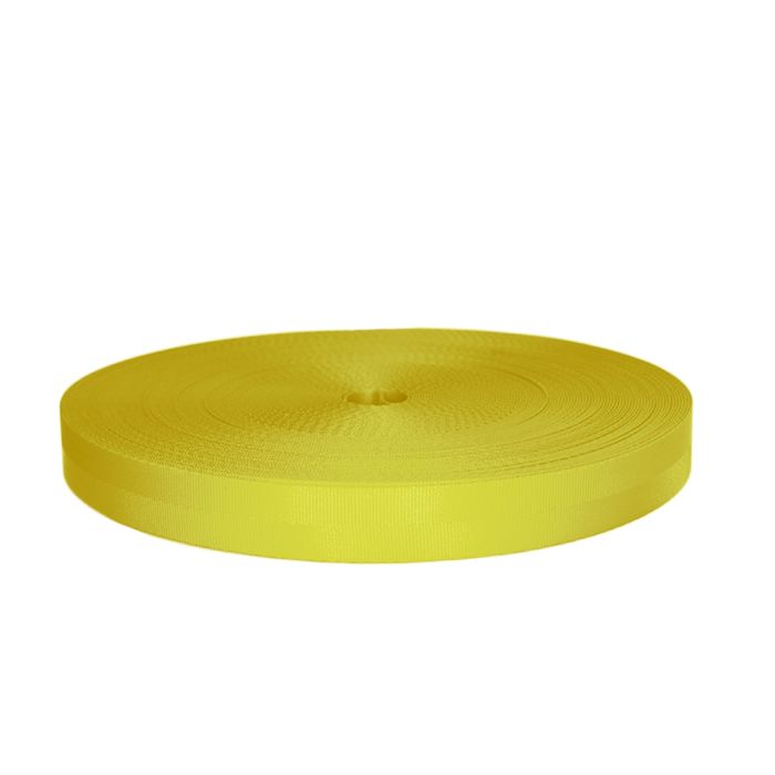 1 Inch Seatbelt Polyester Yellow
