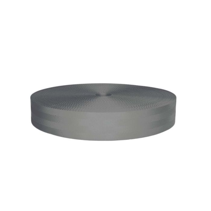 1-1/2 Inch Seatbelt Polyester Gray