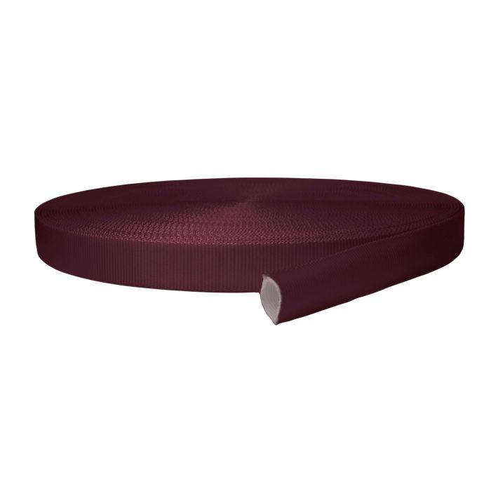 1 Inch Tubular Polyester Burgundy