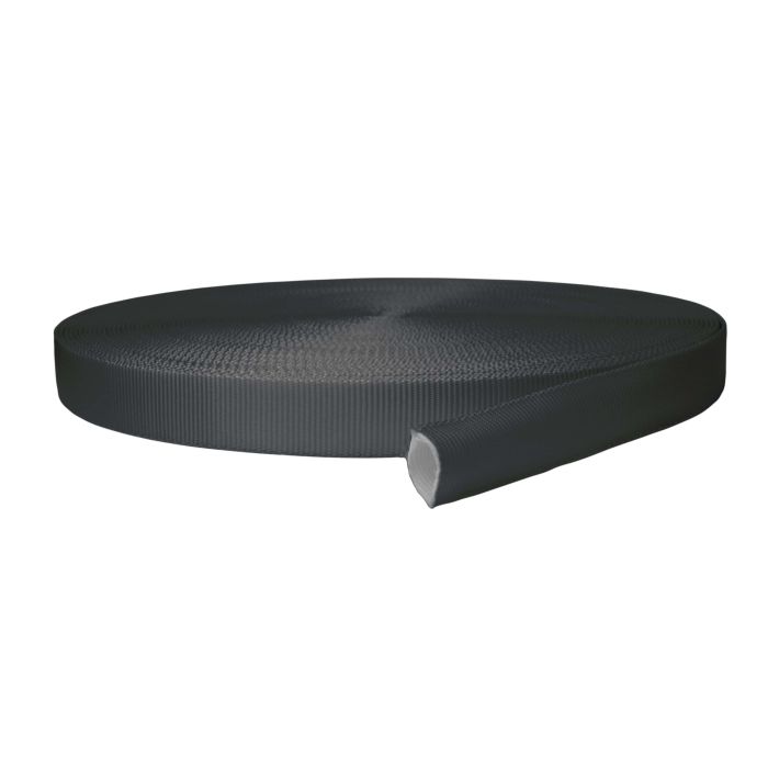 1 Inch Tubular Polyester Charcoal