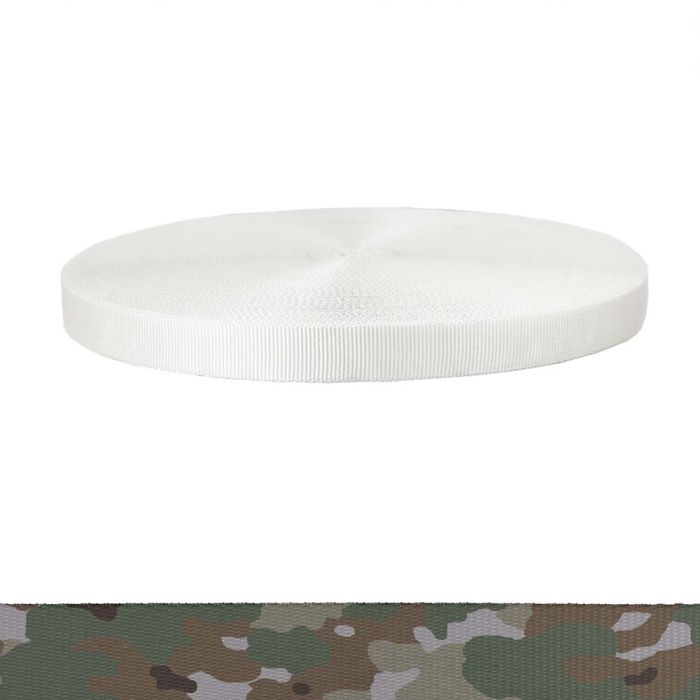 1 Inch Tubular Polyester Camouflage Quadra