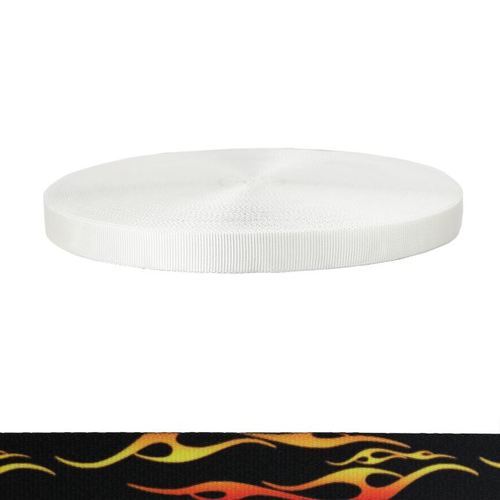 1 Inch Tubular Polyester Hot Rod Flames