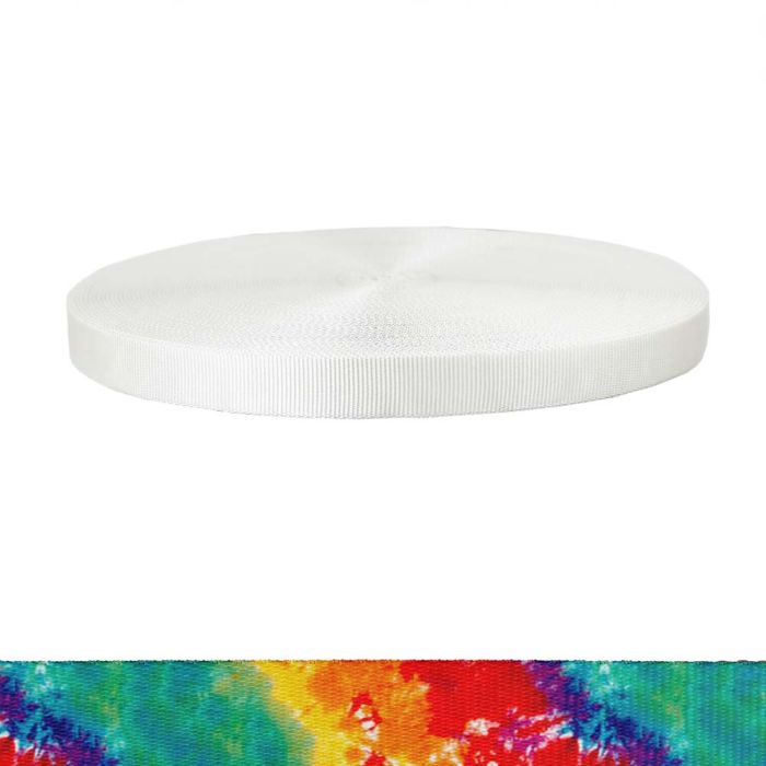 1 Inch Tubular Polyester Tie Dye