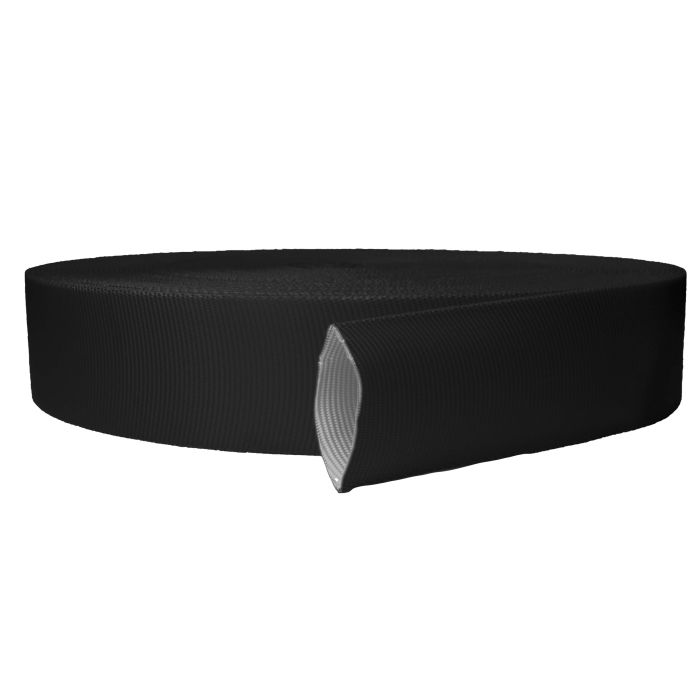 2 Inch Tubular Polyester Black