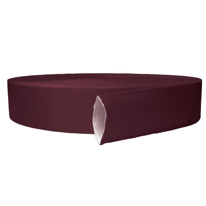 2 Inch Tubular Polyester Burgundy