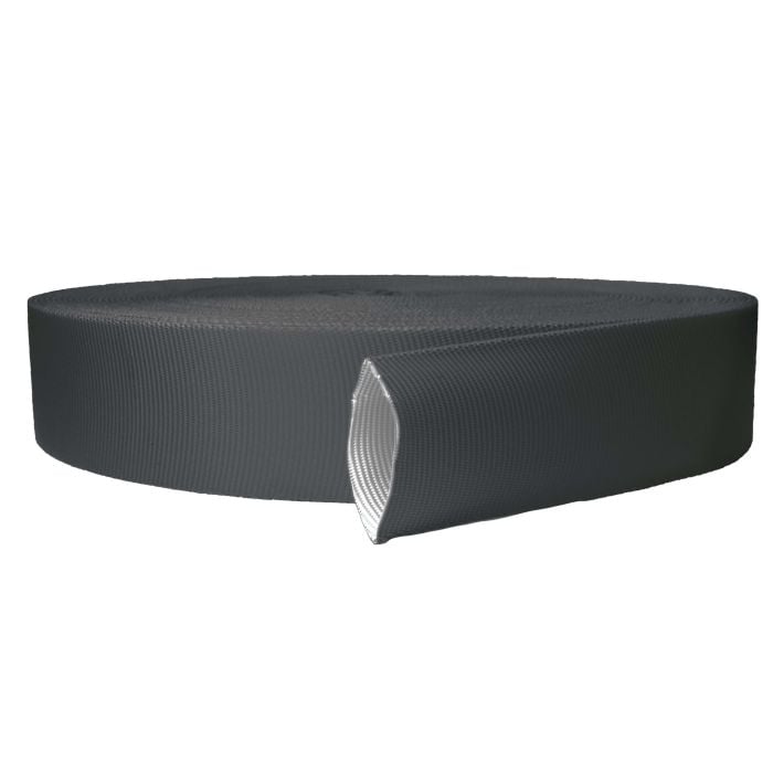 2 Inch Tubular Polyester Charcoal