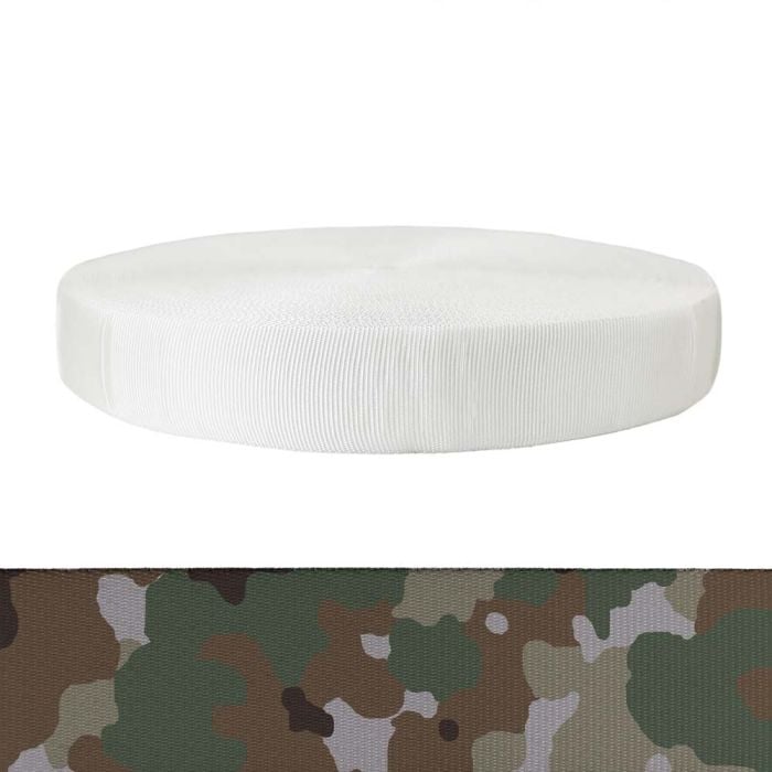 2 Inch Tubular Polyester Camouflage Quadra