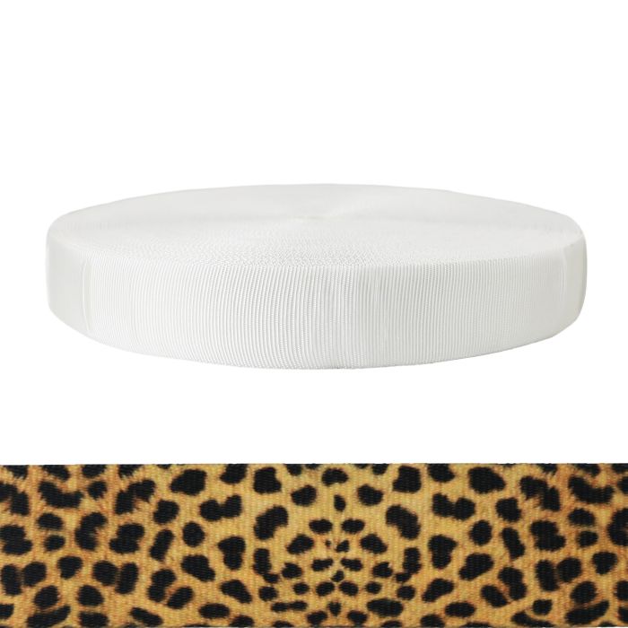2 Inch Tubular Polyester Leopard