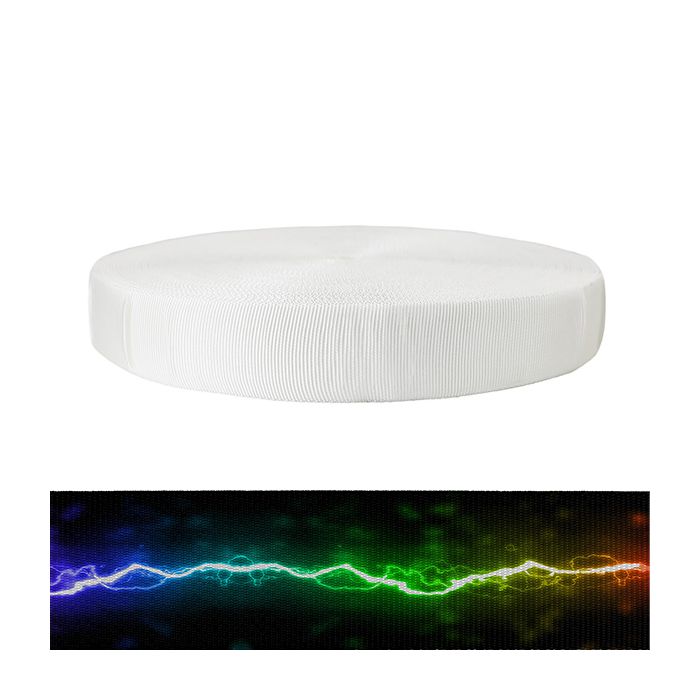 2 Inch Tubular Polyester Rainbow Lightning Splatter