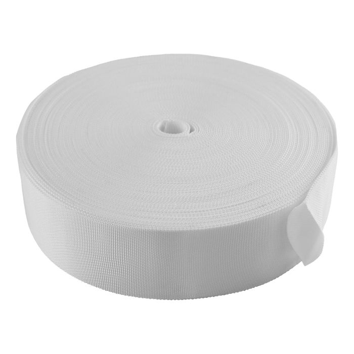 2 1/3 Inch Tubular Polyester White