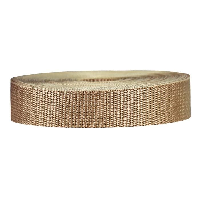 1 Inch Lightweight Polypropylene Khaki
