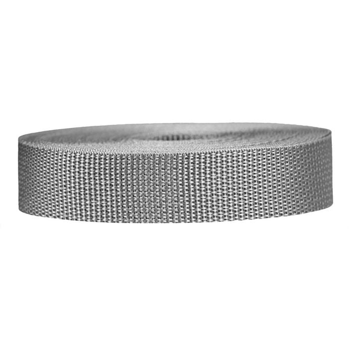 1 Inch Lightweight Polypropylene Silver Gray