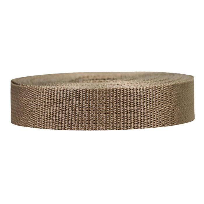 1 Inch Lightweight Polypropylene Tan