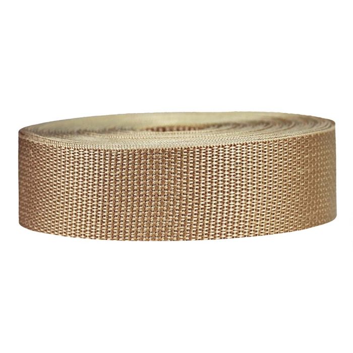 1-1/2 Inch Lightweight Polypropylene Khaki