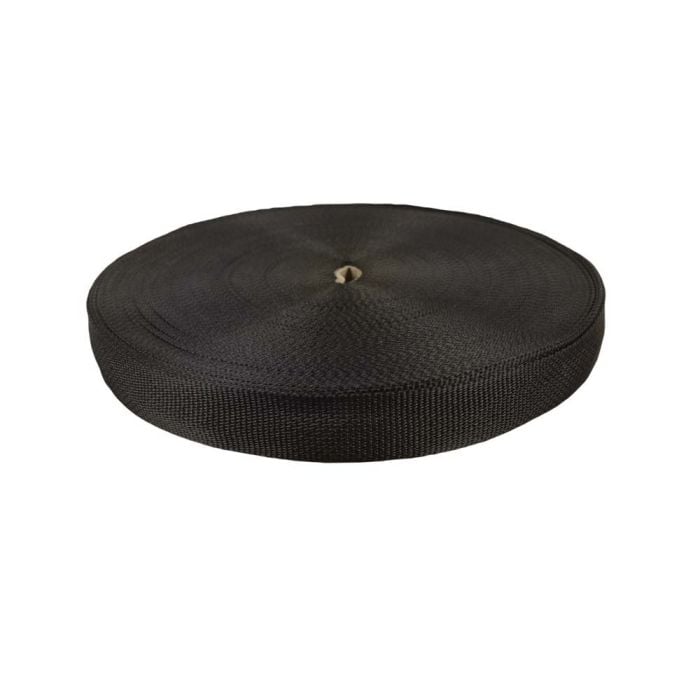 1-1/4 Inch Lightweight Polypropylene Black