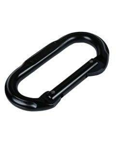 Black Plated Metal Oval Carabiner