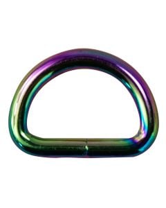 1 Inch Rainbow Plated Metal D-Ring