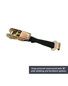 1 1/2 Inch Ratchet Strap with End Hardware