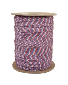 1/8 Inch Parachute Cord - Red, White, & Blue