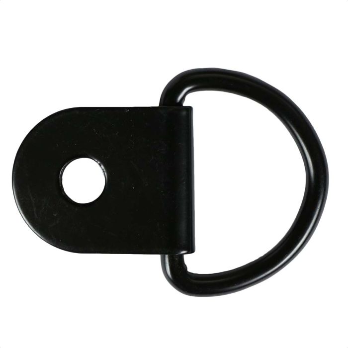 1 Inch Black Plated Metal D-Ring with Clip