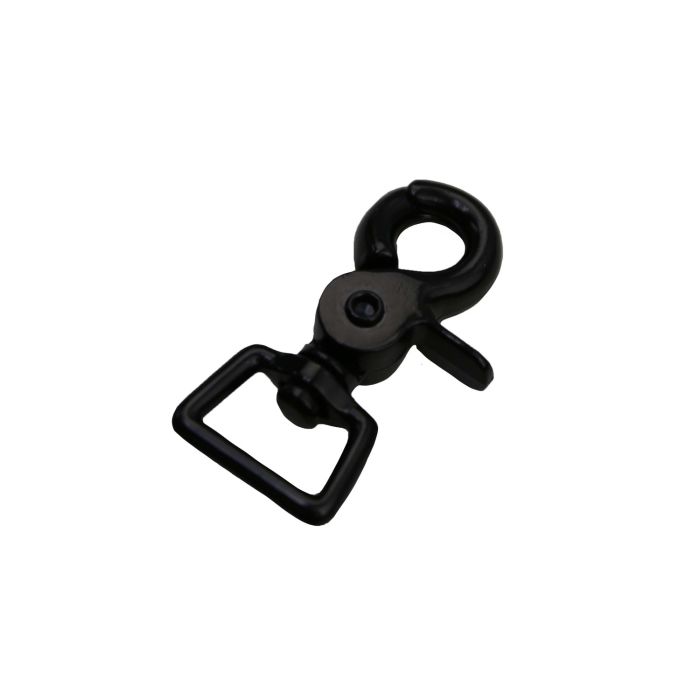 3/4 Inch Black Plated Squared Metal Trigger Snap