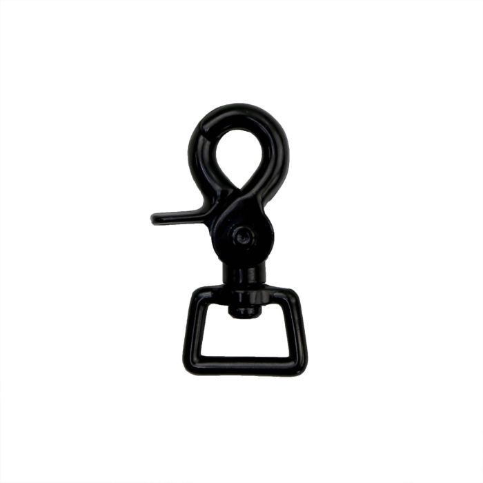 3/4 Inch Black Plated Squared Metal Trigger Snap