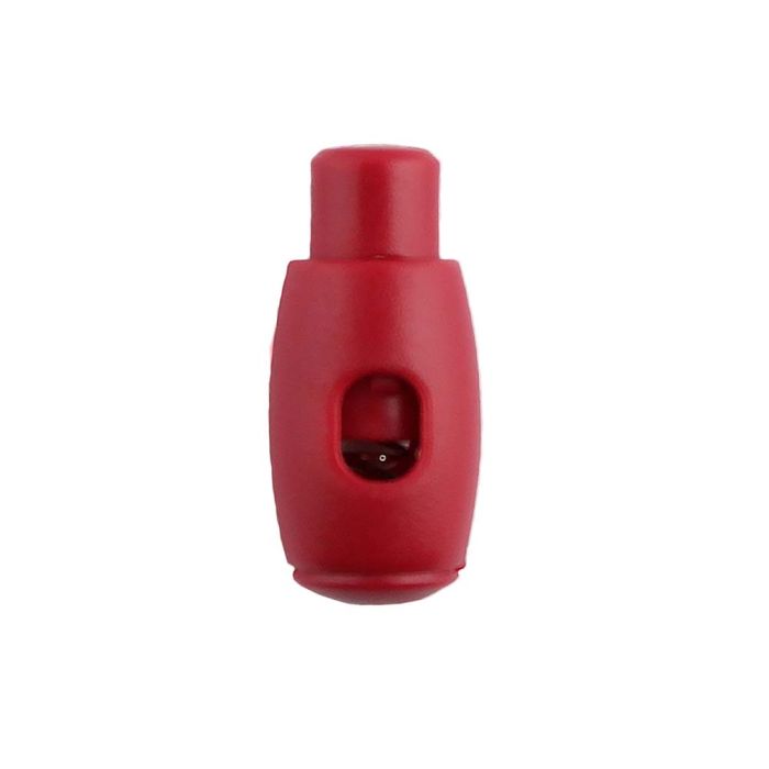 Red Bowling Pin Style Plastic Cord Lock