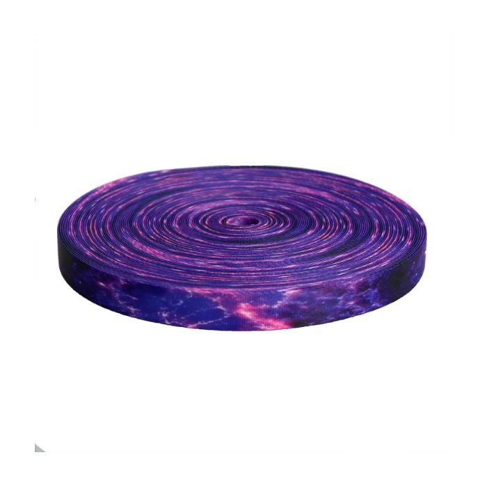 1 Inch Purple Nebula Picture Quality Polyester