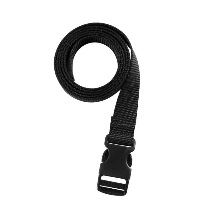 Ayaport Utility Straps with Buckle Quick-Release Adjustable Nylon Straps  Black 4 Pack (1x58, Black)