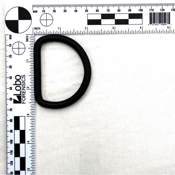 2 Inch Clearance Metal D-Ring Powder Coated Matte Black