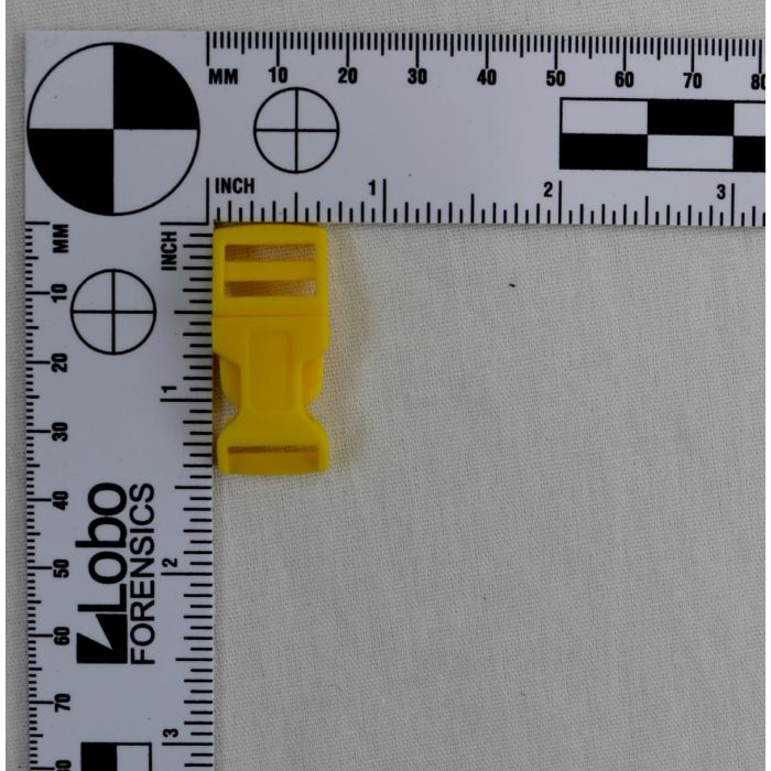1/2 Inch Clearance Plastic Side Release Buckle Contoured Yellow